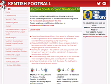 Tablet Screenshot of kentishfootball.co.uk